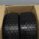 GICOOL 15x6.00-6 Flat Free Lawn Mower Tire and Wheel, 15x6-6nhs Riding Mowers Lawn Tire and Wheel with 3/4" Bearing, 3" Centered Hub, 2 Pack