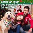 Aliceset 240 Pcs Christmas Dog Bandana Bulks Red Green Xmas Tree Santa Hat Snowflake Patterns Dog Kerchief Set Bibs Triangle Pet Scarf Soft Gifts Cat Costume Accessories for Small and Medium Puppy