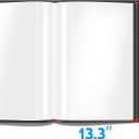 Presentation Book 40 Clear Pockets Sleeves Protectors Art Portfolio Clear Book for Artwork, Report Sheet, Letter (Can Accommodate 19.1 X 13.3inch)
