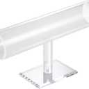 TENINYU Hovering T-Bar Bracelet Necklace Earring Bangle Pendants Anklet Tower Watch Key Jewelry Display Stand for Home Organization (Clear)