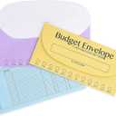 Juvale Cash Envelopes for Budgeting System - 6.75 x 3.25 In, A6 Binder Size, Multicolor, 96 Count - Money Envelopes for Cash with Tracking Ledger