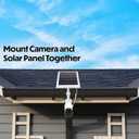 Wasserstein 2-in-1 Universal Pole Mount for Camera & Solar Panel Compatible with Wyze, Blink, Ring, Arlo, Eufy Camera (White)