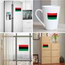 QQSD African Afro American Flag Sticker Decal in Multiple Sizes, 3 Pack, 11.7 x 8.3 Inches