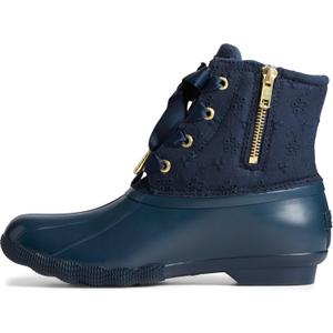 Women's Saltwater Seasonal Rain Boot (7, Navy Eyelet)