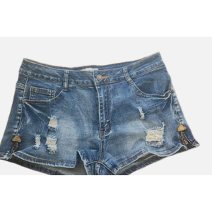 Fensajomon Denim Short Shorts Distressed Small