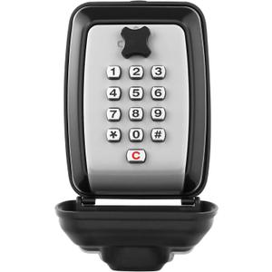 Key Lock Box With Code, Large Capacity 9 Digit Combination Lock Box Wall Mount, Outdoor Weatherproof Security Safe for Homes, Garages, Offices, Realtors