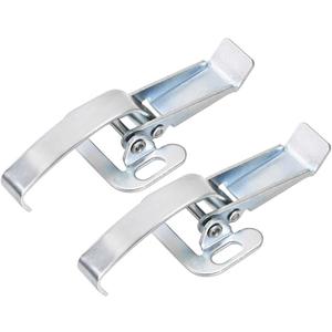 uxcell 5.16-inch Galvanized Draw Toggle Latch with Spring-Steel Hook - 2 Pcs