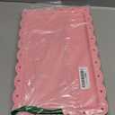 Set of 6 Plastic Serving Trays Food Tray - 14" x 9" Rectangle Serving Platter for Party Cafeteria Kitchen Restaurant , Small Flat Trays for Dessert Fruit Cookie Snack (6, Pink)