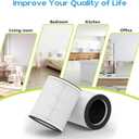 2-Pack AP202 Replacement Filter Only Compatible with FRESHDEW AP202 Air Puri-fier,(Not for DAYETTE AP202 Model), 3-in-1 True HEPA Filtration with Activated Carbon Filter and Pre-filter