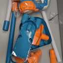 3-in-1 Kids Vacuum That Really Works  Working Toddler Vacuum Cleaner with Real Suction, Montessori Pretend Play Cleaning Toy Gift Set for Boys and Girls Ages 3+ (Blue)