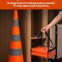 2 Pack 36In Collapsible Traffic Safety Cones with Reflective Collar