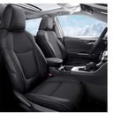 TTX Lighting Custom Fit Seat Covers for Toyota Corolla Cross Hybrid SE, XSE 2023 2024 2025,Full Set Faux Leather Corolla Cross Hybrid Seat Covers Black