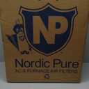 Nordic Pure 20x25x4 (19_1/2 x 24_1/2 x 3_5/8) Pleated MERV 12 Air Filters 1 Pack