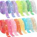 15 Yards Self Adhesive Rhinestone Strips, Rhinestone Ribbons Self Adhesive, Diamond Crystal Bedazzling Strips Glitter Bling Rhinestones Tape Stickers for Crafts, Fabric, Car, Shoes, Dcor
