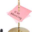 Desk Receipt Holder, Bill Fork Rod Paper Holder Spike Stainless Steel Check Bill Fork Memo Holder Spike Restaurant Check Spindle, Glod (Gold)