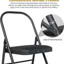 INNOLIFE Black Foldable Backless Yoga Auxiliary Chair for Abs & Core, Flexibility & Strength Training, and Back Pain Relief, 18 inches x 17 inches x 30 inches