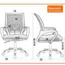 Ergonomic Office Chair Home Desk Chair Task Mesh Computer Chair Gaming with Back Lumbar Support Armrest Modern Swivel Modern Adjustable Rolling Executive Mesh Chair for Women Men (Black)