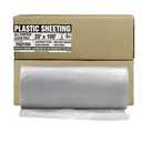 Aluf Plastics Clear All Purpose Poly Sheeting, Extra Strong, 4 mil, 20' x 100'