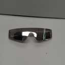 COASION Wrap Around Sunglasses for Women Men Trendy Rimless Futuristic Shades Y2k Shield Flat Top Fashion Eyeglasses (A1 Silver / Silver Mirrored)