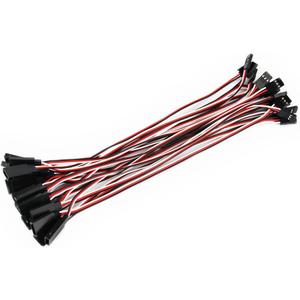 20pcs 7.87inch 20cm 200mm Male to Female JR Plug Servo Extension Lead Wire Cable for RC Quadcopter Airplane