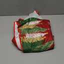 AVOIN colorlife Christmas Star Snowflake Red Christmas Tree Skirt 48 Inch, Fir Pine Spruce Winter Holiday Tree Mat Decoration