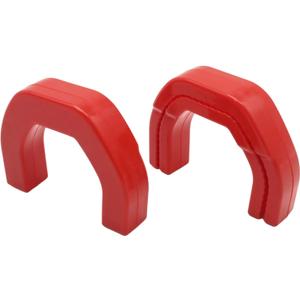 2Pcs Front Tow Hooks Covers, Replacement for RAM 1500 Accessories 2019-2024, Front Hitch Cover (Red)