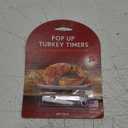 HIC Kitchen Roasting Pop-Up Timers Oven Roasted Turkey, Made in America, BPA Free, Set of 2