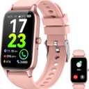 Smart Watch for Women(Answer/Make Call), 2025 HD Fitness Activity Tracker 1.57 Smartwatch with Heart Rate/Sleep Monitor/Pedometer/Calories/110+ Sports, IP68 Waterproof Fitness Watch for Android iOS, Pink