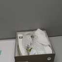 Women's Fashion Glitter Sneakers Platform Wedge Shoes Sparkly Rhinestone High Top Sneakers Trendy Sequin Shoes Wedding Bride Dress (9.5, White)