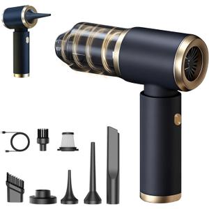 Handheld Car Vacuum Portable Cordless, 4 in 1 Handheld Vacuum Cleaner 15000PA High Power Air Blower & Pump & Air Duster, Mini Hand Held Vacuum Rechargeable for Home, Car, Office, Pet Hair