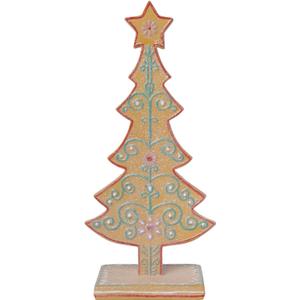 Gingerbread Tree Gingerbread Christmas Decorations Indoor Resin Christmas Tree Statue Decorations Kitchen Tabletop Xmas Decor