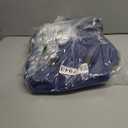 Sechunk Duffle Bag Canvas Large Outdoor Shoulder Bag Overnight Handbag Travel Tote Luggage Weekender Bag Blue-A (20.87*9.84* 11.81*)