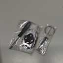 No Cutting Required - Upgraded Key Fob Shell Case for Honda Accord 2003-2012 / Civic EX 2006-2013 / Pilot 2009-2015 / CR-V 2005-2006 Zinc Alloy Heavy Key Fob Cover (4 Button-Silver)