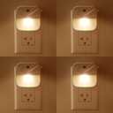 4 x Aultra Night Light LED Night Lights Plug Into Wall - Super Smart Dusk to Dawn Sensor Activated, Automated On & Off, Used for Kitchen, Bathroom, Home Improvement, Bedroom – 4 Pack