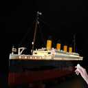 BrickSoul Light Up Kit Compatible with Lego Titanic Ship 10294 Building Set, Upgrade Wired Dimmable Lighting Accessories for Lego Fans, Not Included 10294 Model