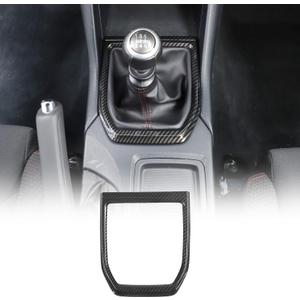 Daeiclru Gear Shift Panel Cover Trim Compatible with Subaru WRX 2022 2023 2024 2025, Gear Shift Control Anti-Scratch Panel Decorative Sticker Trim Frame Interior Accessories (Carbon Fiber Pattern)