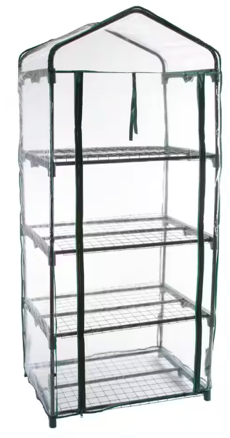 Pure Garden
27.5 in. x 19 in. x 63 in. 4 Tier Greenhouse