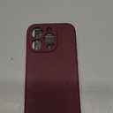 FireNova Designed for iPhone 15 Pro Case, Silicone Upgraded [Camera Protection] Phone Case with [2 Screen Protectors], Soft Anti-Scratch Microfiber Lining Inside, 6.1 inch, Plum