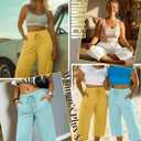 Locoowai 3 Pack Women's Plus Size Capris (XXXL)