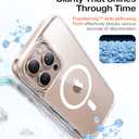 TORRAS Magnetic Shockproof for iPhone 16 Pro Max Case, [4X Military-Grade Protection] [Compatible with MagSafe] Translucent Case for iPhone 16 Pro Max Anti-Scratch Guardian 6.9", Clear