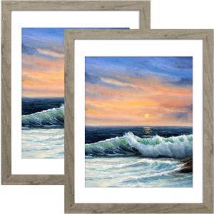 LUCKYLIFE 18x24 Frame in Gray, Gallery Frame for Wall Mounting, 2 Pack