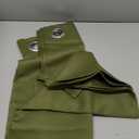 NICETOWN Christmas Bedroom Curtain Panels Blackout Draperies, Holiday Christmas Decor Thermal Insulated Solid Grommet Blackout Curtains/Drapes (One Pair, 34 by 45-inch, Olive Green)