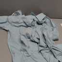 Button Down Linen Shirts for Men Casual Long Sleeve Regular Fit Cotton Beach Shirts with Pocket (Small, Mint Blue)