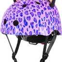 Kids Bike Helmet for Girls 3-5/5-8/8-14, Adjustable Helmet with DIY Cat Ears, Cute Toddler Youth Helmets for Skateboard Scooter Cycling Roller Skating S