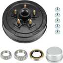 Youxmoto 10" X 2-1/4" Trailer Brake Drum Kit 5 on 4.5" Bolt, for Dexter RVs 3,500 lb. Axle Trailer Brake Drum Assembly; W/Grease Seal & Cap. Not Fits 5 on 5"