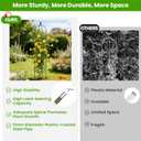 2 Pack Garden Obelisk Trellis for Climbing Plants, 71" Rustproof Metal Tower Plant Support Cages, Rose Trellis for Tomato Potted Flowers Vegetables Vines, Indoor Outdoor Garden Patio