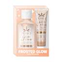 Hempz Frosted Glow Kit, Illuminating Mini Body Lotion and Shimmer Lip Gloss Duo, Limited Edition Glitter Gift Set, 2.25 oz and .44 oz
