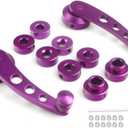 BESPORTBLE Window Crank Handle Replacement, Universal Window Winder Universal Window Winder Car Window Riser Handle Aluminum Alloy Automotive Replacement Riser (1 Pair, Purple)