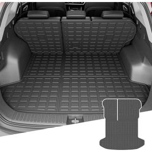 powoq Cargo Mat Compatible with 2023-2025 Kia Sportage Trunk Liner with Backrest Mat TPE Replacement for 2023-2025 Kia Sportage Accessories (Trunk Mat with Backrest Mat)