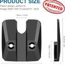 Veharvim Sun Visor Repair Kit Fits for Dodge RAM 1500 Trucks 2019-2023, 1 Pack Aluminum Car Sun Visor Repair Kit, Car Sun Visor Fixer, Sun Visor Clip Replacement, Dodge Ram 1500 Accessories